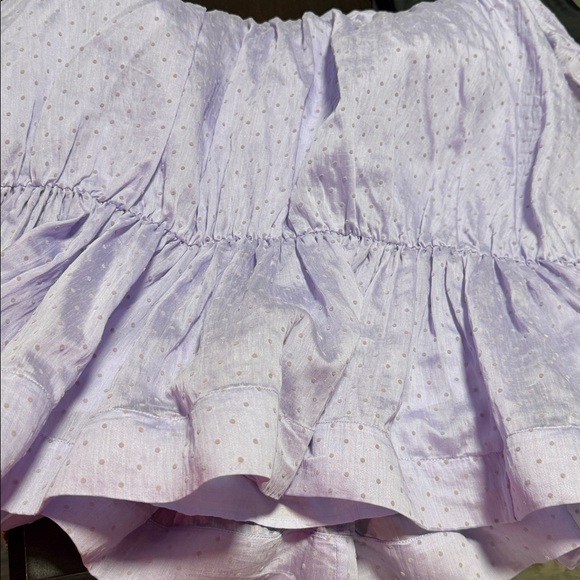 Free People Lilac Ruffle Mini Dress EUC - Picture 9 of 15